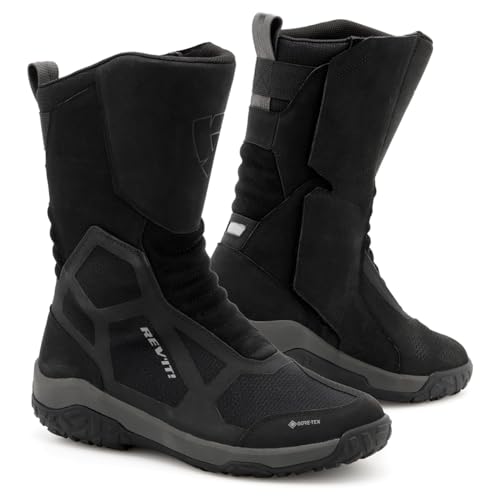 REV'IT! Men's Everest GTX Adventure Touring Motorcycle Boots (Black - 45)