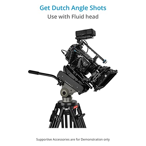 Proaim Orbiter Pan & Tilt Video Tripod Head For Heavy Camera. Extreme Low Angle Shot, 360° Pan & 25° Tilt Range. Pan/Tilt Brake Locks, Smooth & Precise Roller Bearings. 85Kg/187Lb Payload (Vh-Obtr-01) #TOP4