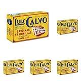 Luis Calvo Sardinillas en salsa con Tomate seco 85g (Paquete de 5)