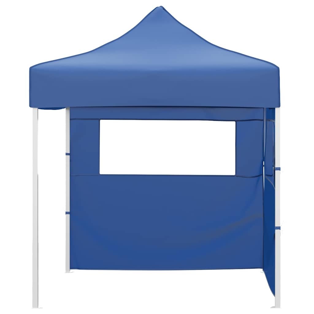 Tenda per feste pieghevole 2 x 2 m con due pareti, acciaio