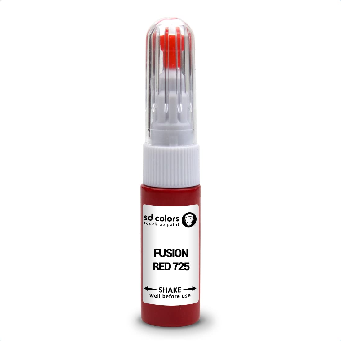 Sd Colors Just Paint Fusion Red 725 Compatible With Volvo New Touch Up Paint Pen Repair Kit 20 Ml Scratch Chip Brush Color Code 725 Fusion Red