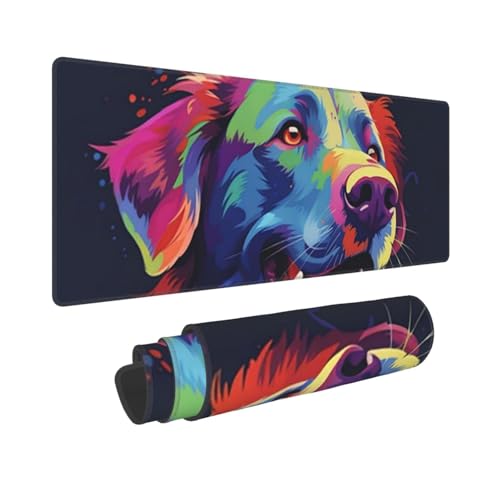 Grand tapis de souris de jeu pour maison et bureau configuration colorée