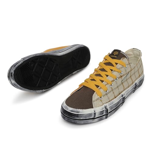Image of Woodland Women Yellow /Olive Sneakers
