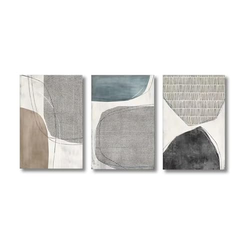 Affiches minimalistes sur toile décoration murale géométrique noire et marron