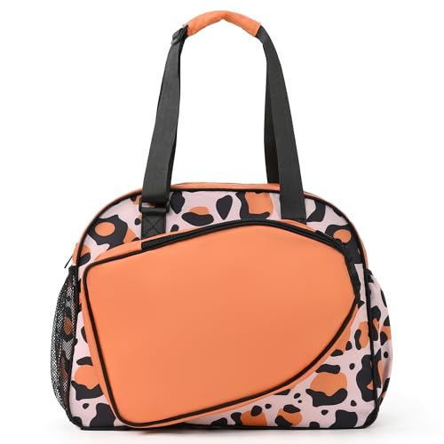Image of Boulder Bee Pickleball Bags, Premium Pickleball Tote Bag for Girls, Women's Hand /Shoulder Gym Bag w Water Bottle Holder, with Pickleball Racquet /Paddle Holder