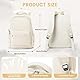 WEPLAN Schultasche Schulrucksack für Mädchen Leichte Schultaschen für Teenager Mädchen Wasserdichter Schulrucksack für College Schule Jungen School Bag Backpack Lässiger Rucksack Damen,Beige