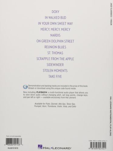 Jazz Classics: Instrumental Play-Along for Violin (Hal Leonard Instrumental Play-along) - Image 2