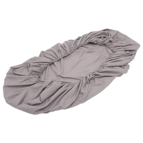 GRIRIW Comfortable Cotton Fitted Sheet Protector for Home Elastic Design Washable Dust Mattress Cover in Light Gray Fits High Mattresses