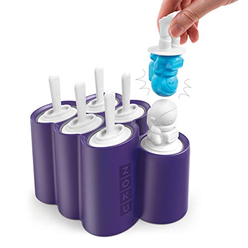 Zoku Space Pop Molds, 6 Different Rocket And Astronaut-Shaped Popsicle Molds In One Tray, Easy-Release, Bpa-Free #TOP5