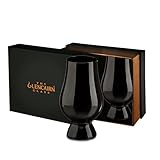 Schwarze Glencairn Whisky Gläser Im 2er-Set In Präsentbox