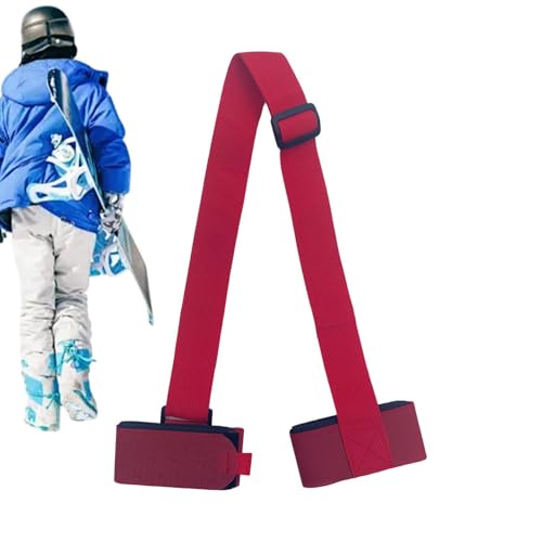 Ski Shoulder Carrier - Pole Carrying Strap, Shoulder Ski Carrier Strap | Portable Ski Carrying Strap, Shoulder Ski Carrier, Adjustable Carrying Ski Carrie, Portable Binding Strap for Mountain Ski