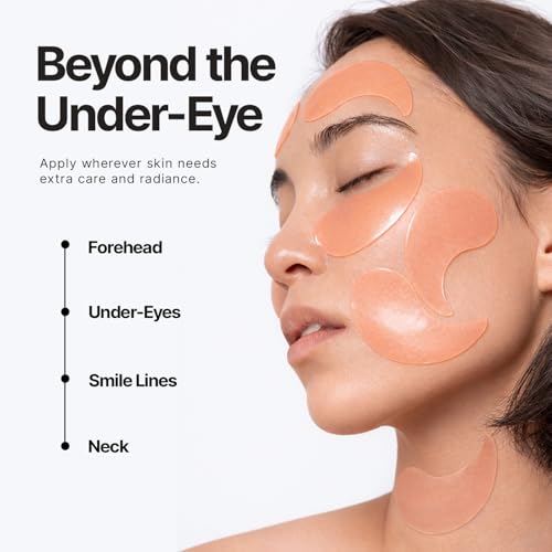 Image of Enaskin Naturals Under Eye Patches for Dark Circles: 30 Pairs PDRN & Peptide Eye Gels Mask - Reduce Wrinkles Puffy & Bags - Skin Treatment Pads - Anti Aging Moisturizer For Women (Salmon Pink)