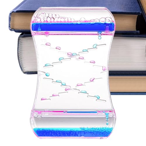 Reloj de Burbujas | Colorido Reloj de líquido - Juguete sensorial de líquida - para niños Escritorio Aula Calma Escuela Dormitorio Hogar