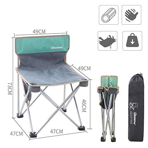 Chaise pliante aluminium haut de gamme pour camping et jardin