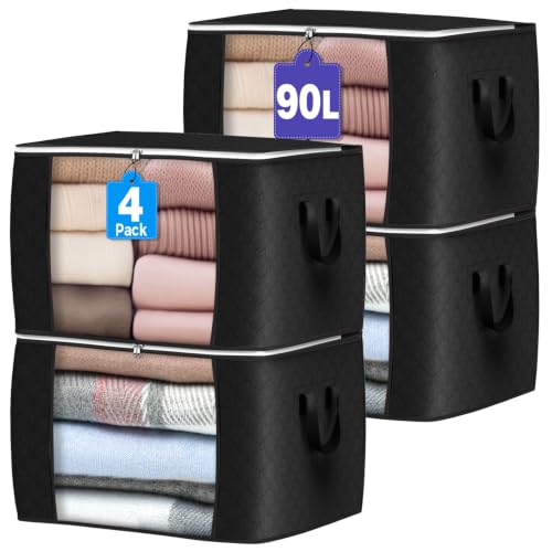 Budding Joy Sacs rangement 90L, noir