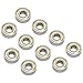 608ZZ ABEC-11 Stainless Steel Bearings with Double Sealed Dust Cover, High Speed Roller Bearings for Skateboard, Scooter, and Longboard Wheel Replacement(10)