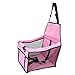 ITODA Dog Car Seat Mesh Pet Car Booster Seats Waterproof Foldable Cat Cars Seat with Leash Travel Cars Carrier for Small Medium Dogs
