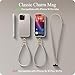CYRILL Kajuk Mag Compatible with iPhone 16 Pro Max Case Leather, Premium Vegan Leather Wristlet Crossbody Case with Universal Phone Lanyard Strap [Compatible with MagSafe] - Classic Charm Cream