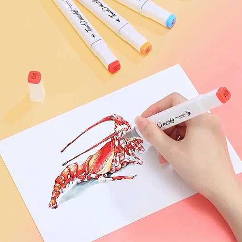 Kit de Canetas Marcadoras Ponta Dupla, 24 Cores Vibrantes, Ideal para Desenho, Aquarela, Lettering,