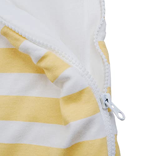 Image of Pure Cotton Baby Sleeping Sack Bag, Baby Sleeping Pod, Inverted Zipper, Snap Buttons, Inner Padding Filling