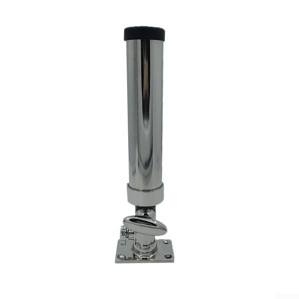 Supporto per canna da pesca regolabile in acciaio inossidabile 316 per barca nautica per kayak canoa rafting sport acquatici argento