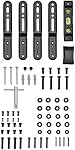 Amazon Basics Full Motion Articulating TV Wall Mount, with Swivel and Tilt, for 66 cm to 140 cm TVs and Flat Panels up to 36.3 kg, VESA Compatible, Black