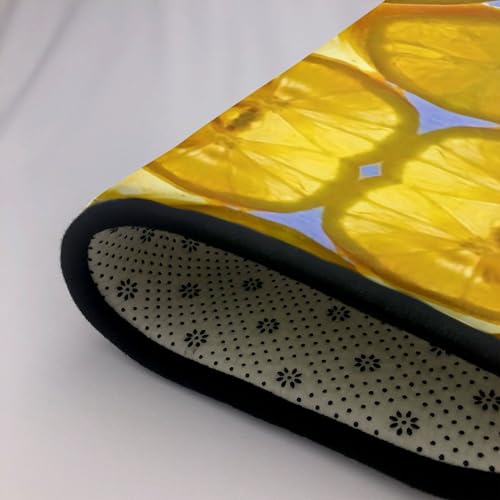 Tapis imprimé citron 203x147 cm pour protéger le sol du salon et bureau