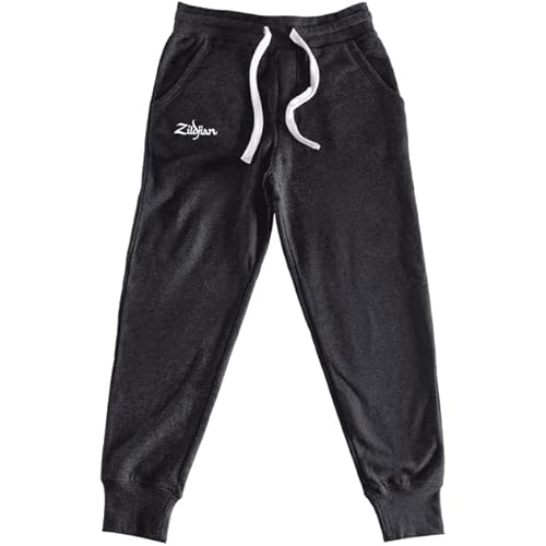Avedis Zildjian Company Standard Gray Fleece Joggers, Heathered Charcoal, Large