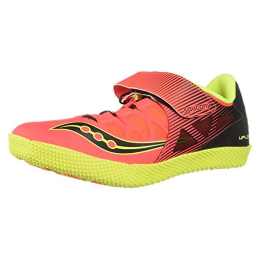 Saucony mens Uplift Hj2 Track Shoes, Vizired/Citro, 10 US