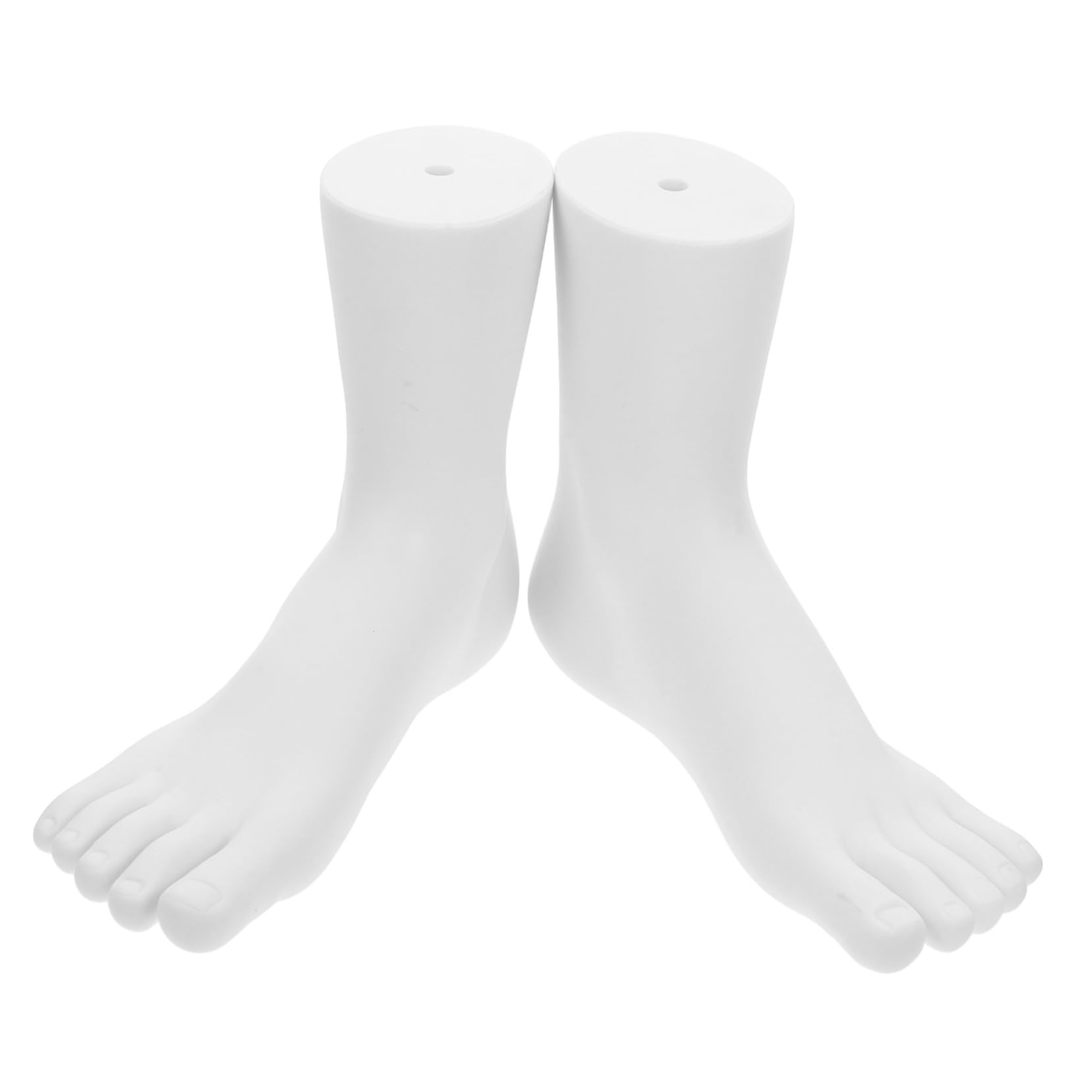 Unomor Mannequin Foot Model for Display 5-Toe Foot Stand for Socks Jewelry Photography Props