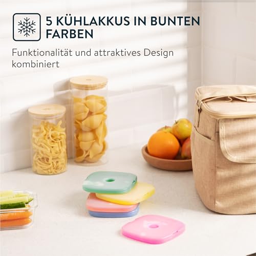 Kühlakku Magic Gel Set für Lunchbox – 5 Stück