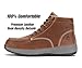 SUREWAY Men's Lightweight Casual Wedge Soft Moc Toe Work Boots,Comfort Insole, Superior Oil/Slip Resistant,Men's Construction Industrial Safety Working Boots/Shoes