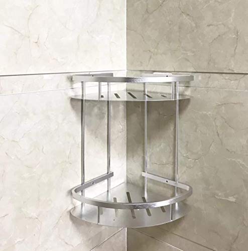 Rack de stockage salle de bains double trépied alu antirouille