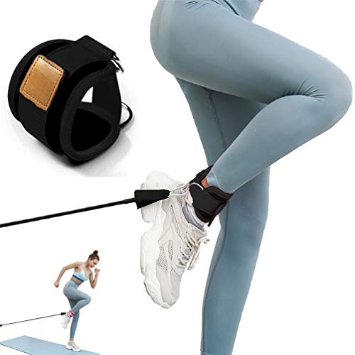 Ejercicio de entrenamiento de piernas, bandas de resistencia de ejercicio, bandas de entrenamiento de tubos elásticos de fitness, con asa para estirar, terapia física y fitness en casa, entrenador de