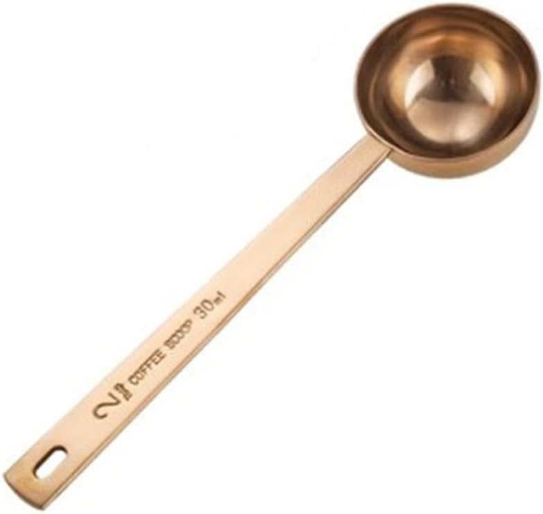 Coffee Bean Scoop Stainless Steel Coffee Bean Measuring ScoopMilk PowderFruit PowderRoasted Hand Brewed Coffee Scoop(Colour 2,14.6x3.8cm)