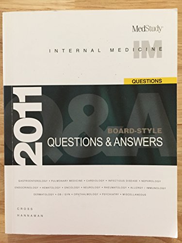 MedStudy 2011 Internal Medicine Board-Style Que... 1932703446 Book Cover
