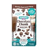 FlavCity Café Chocolate Chunk Mocha - Flavored Instant Coffee Powder Mix with Grass-Fed Whole Milk & Real Cocoa - Instant Latte Made from Real Ingredients - All In One, Just Add Water (20 Servings)