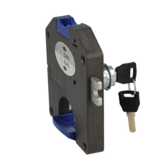 UMAXO® Verrou pour pièces de monnaie de 1 euro - Pour casiers, vestiaires à changer, casiers scolaires, placards, etc. (main gauche) – vue 5