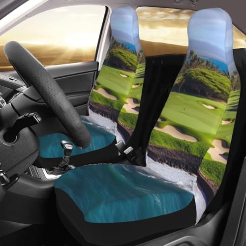 Housse de siège auto hawaïenne étanche et universelle pour voiture | Lot de 2