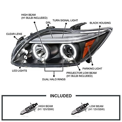 SPEC-D LED Halo Projector Headlights for 2005-2010 Scion tC - Image 4