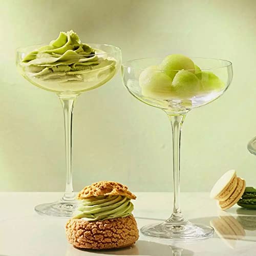 Foto von Krosno Sektschalen Sektgläser Champagner-Gläser | Set von 6 | 240 ML | Harmony Kollektion | Perfekt für Zuhause, Restaurants und Partys | Prosecco Glas | Spülmaschinenfest | Bleifreies Kristallglas