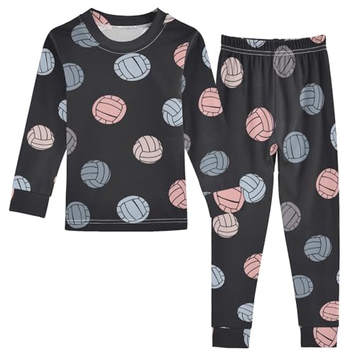 Unisex Long-Sleeve PJ Sets, 2-Piece Pajamas Sleepwear