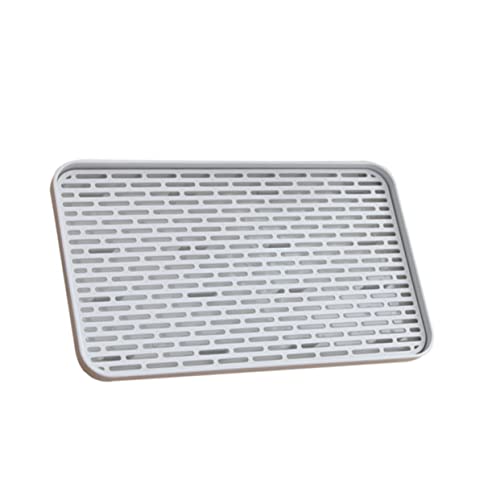 Ciieeo Scolapiatti Per Bottiglie e Asciugamani Neonati, Vassoio Scolapasta a Doppio Strato Con Pannello Rimovibile e Metodo Di Sgocciolamento Rapido, Adatto Per Cucina e Servizio Frutta