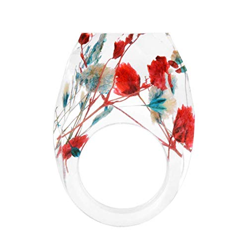 Bague en résine HJLJKG, le bijou fait main hypoallergénique et léger