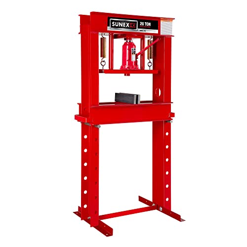 Sunex 5720 Fully-Welded Manual Hydraulic Shop Press, 20 Tons
