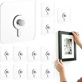 Photo Gallery 40 pezzi ganci adesivi per quadri, trasparenti appendi quadri senza chiodi, chiodi autoadesivi per quadri muro, appendere per foto, dipinti, orologi, poster, max 5 kg Photo Gallery 40 pezzi ganci adesivi per quadri, trasparenti appendi quadri senza chiodi, chiodi autoadesivi per quadri muro, appendere per foto, dipinti, orologi, poster, max 5 kg