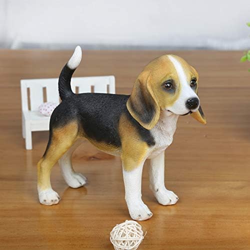 Amazon Com Starbluegarden Amusing Mini Beagle Dog Statue Dog Figurine Ornament Fairy Garden Decor For Flowerpot Bookshelf Collection Patio Lawn Garden
