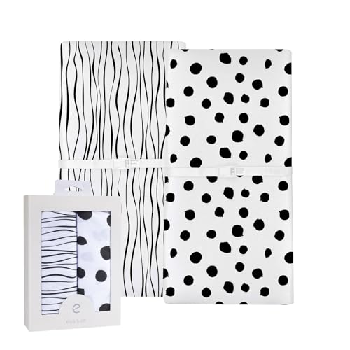 Housses de matelas à langer en coton jersey Ely's & Co pour le change de bébé au quotidien