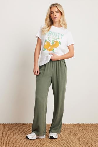 Petite Women's Acid Wash Wide Leg Pants Purple3