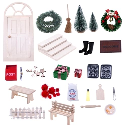 Ensemble de Portes d'elfe de Noël pour animer les plinthes vides et stimuler l'imagination